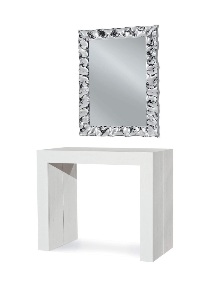 Consolle bianco consumato 5 ALL. 50 cm