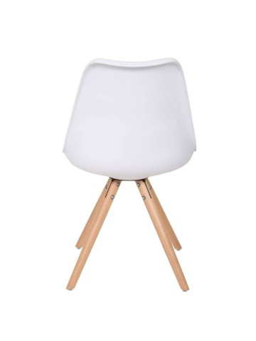Sedia in polipropilene con seduta imbottita Pyramid