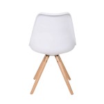 Sedia in polipropilene con seduta imbottita Pyramid