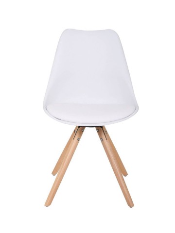 Sedia in polipropilene con seduta imbottita Pyramid