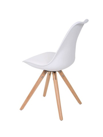 Sedia in polipropilene con seduta imbottita Pyramid