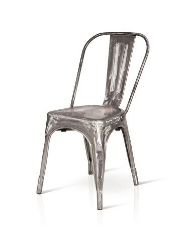 Sedia stile industry in ferro