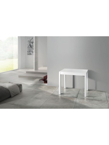 Consolle allungabile bianca piano bianco frassinato