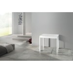 Consolle allungabile bianca piano bianco frassinato