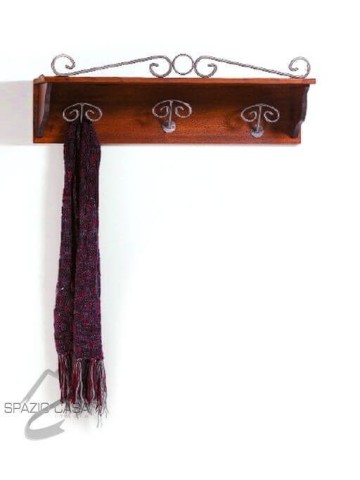 Cappelliera 3 posti in legno