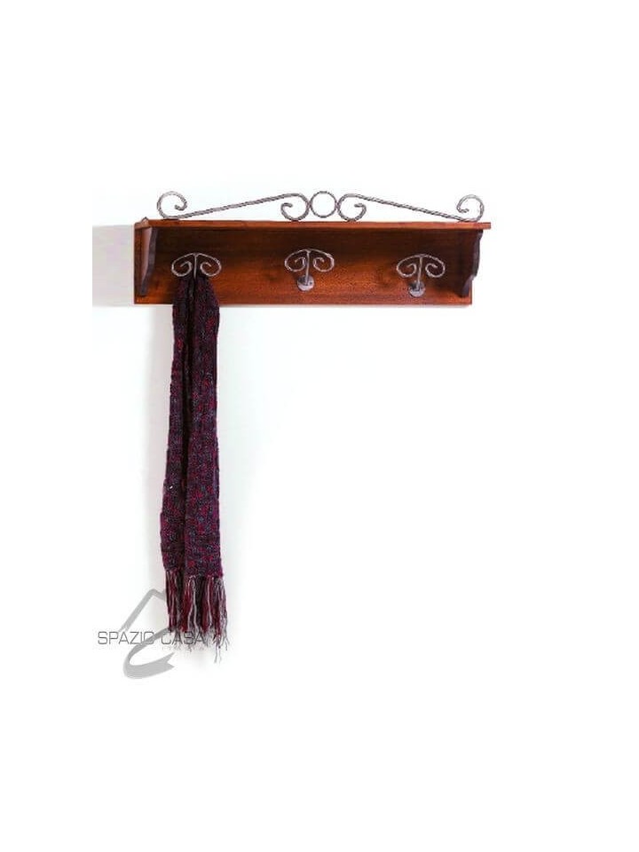 Cappelliera 3 posti in legno