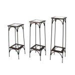 Alzatina Country con ripiani in vetro