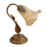 Lumetto in ferro battuto foglia