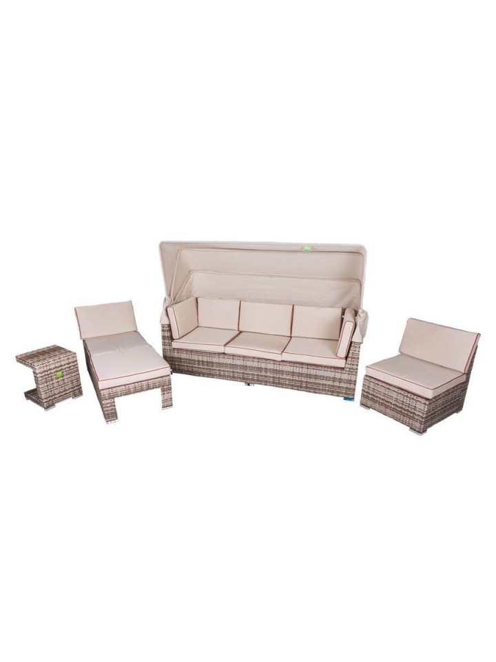 Set Salotto patronale Wiker da 5 posti