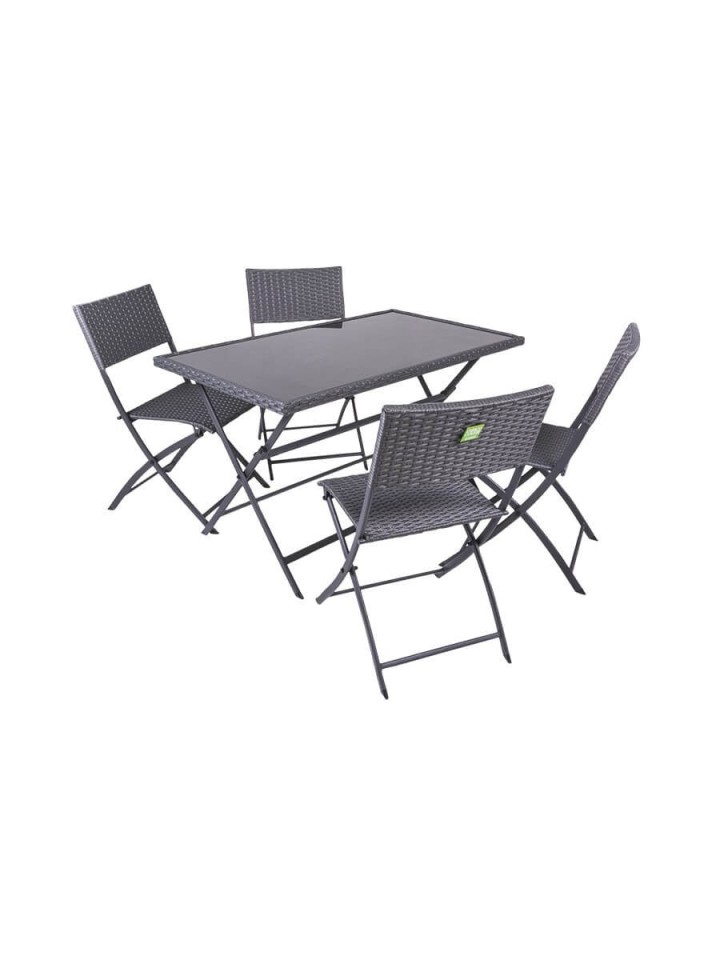 Set tavolo + 4 sedie Space Coveri Garden