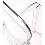 Sedia trasparente moderna in policarbonato