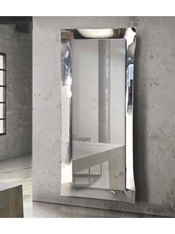 Specchiera 170x70 in vetro rifinito in argento nebulizzato.
