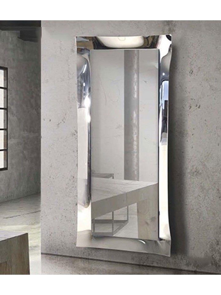 Specchiera 170x70 in vetro rifinito in argento nebulizzato.