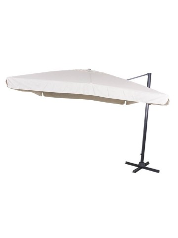 Ombrellone parasole 3x3 m ruotante palo laterale a sbalzo base a croce