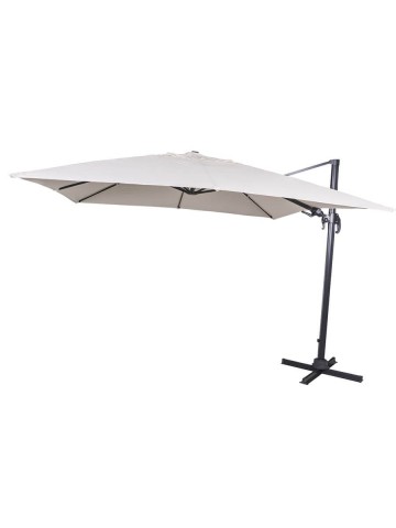 Ombrellone parasole tondo ruotante ø 3,5 palo laterale a sbalzo base a croce