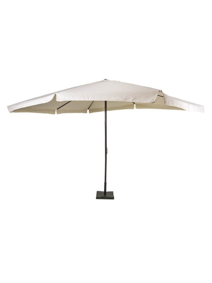 Ombrellone parasole 3x3 m ruotante palo laterale a sbalzo base a croce