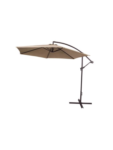 Ombrellone parasole quadrato ruotante palo laterale a sbalzo base a croce