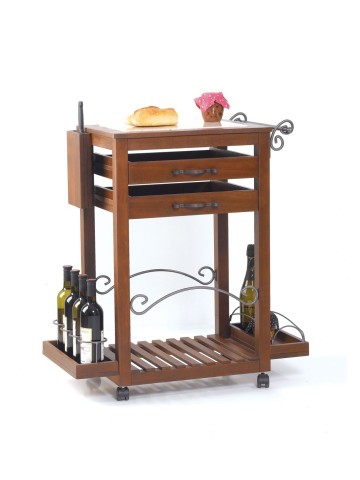 Carrello cucina 2 cassetti