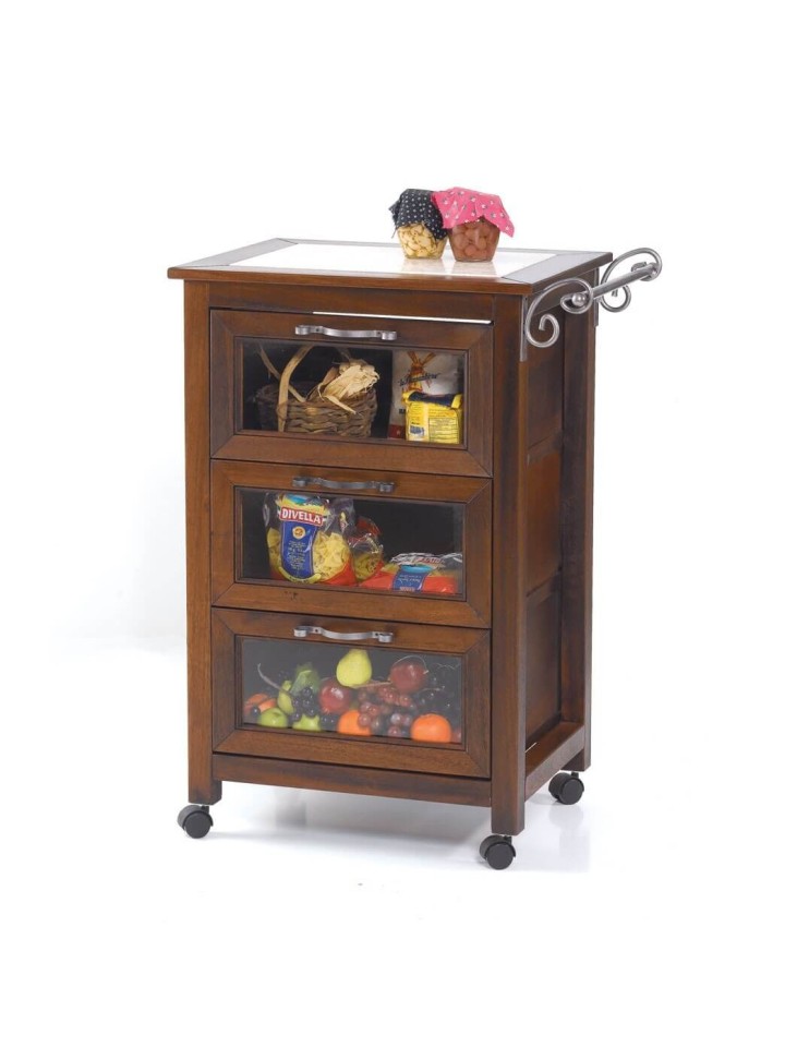 Carrello cucina 3 cassetti