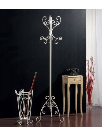 Appendiabiti da Terra 3P in Ferro Battuto