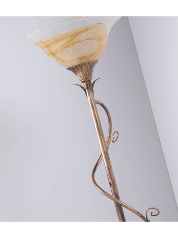 Lampada da terra Spiro riccio