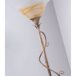 Lampada da terra Spiro riccio