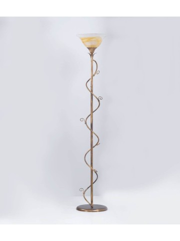 Lampada da terra 1 luce foglie