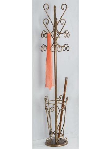 Appendiabiti con portaombrelli foglie