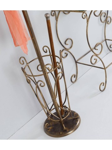 Appendiabiti con portaombrelli foglie