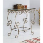 Consolle rettangolare in ferro