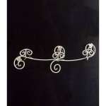 Appendiabiti a muro 3 posti Edera