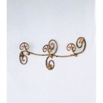 Appendiabiti a muro 3 posti Edera