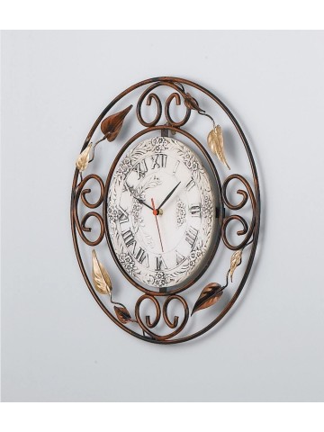 Orologio tondo foglie Ø 55