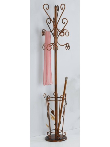 Appendiabiti con portaombrelli foglie