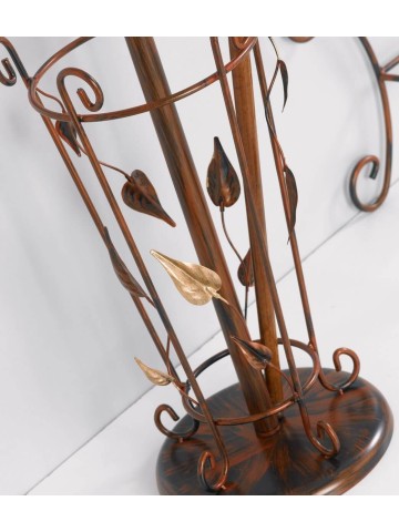 Appendiabiti con portaombrelli foglie