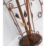 Appendiabiti con portaombrelli foglie