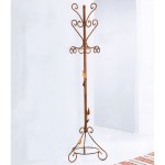 Appendiabiti base tonda in ferro Foglie