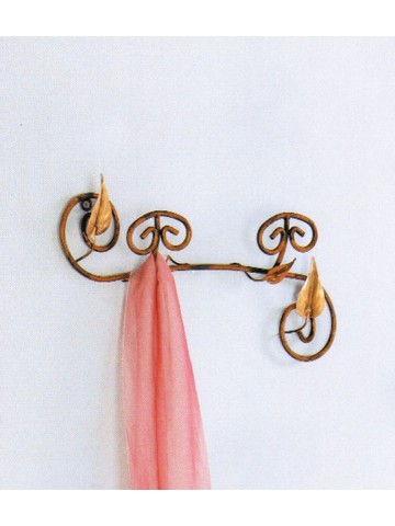 Appendiabiti a muro 2 posti Foglie