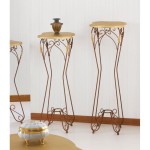 Alzatina porta oggetti Ariel piano legno altezza 80 cm