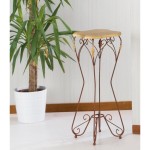 Alzatina porta oggetti Ariel piano legno altezza 80 cm