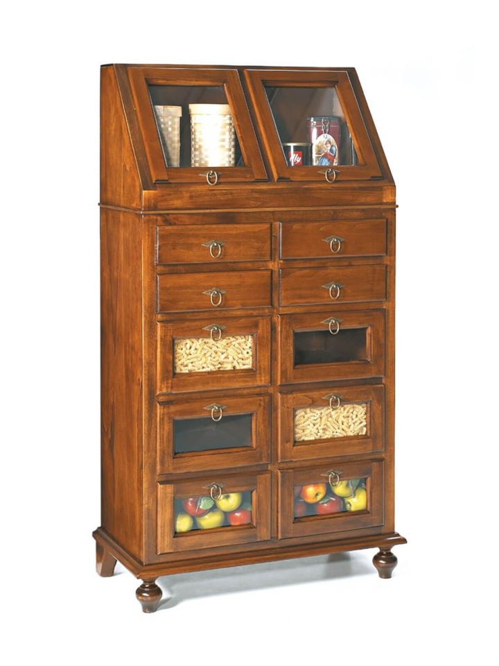 Mobile dispensa classico da cucina in legno