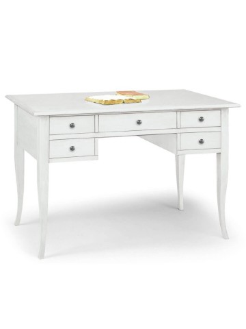 Scrittoio Classico in Legno piedi a sciabola 5 cassettini