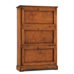 Scarpiera finitura avorio con decori