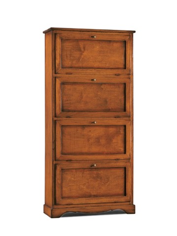 Scarpiera in legno 4 scomparti