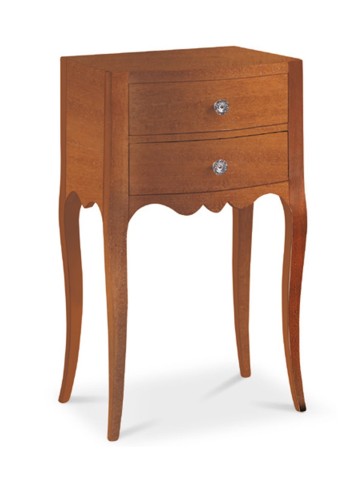 Porta telefono classico in legno 2 cassetti