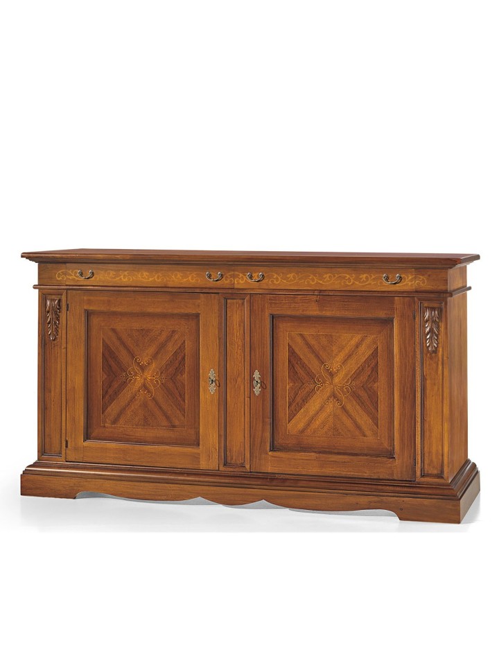 Credenza classica 2 porte noce bassano