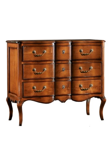 Comò classico in legno 3 cassetti