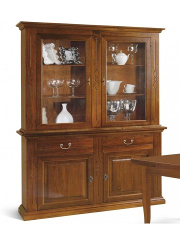 Cristalliera 2 ante noce bassano