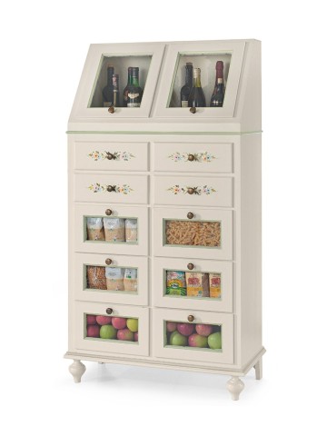 Mobile dispensa classico da cucina in legno