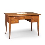 Scrittoio Classico in Legno piedi a sciabola 5 cassettini